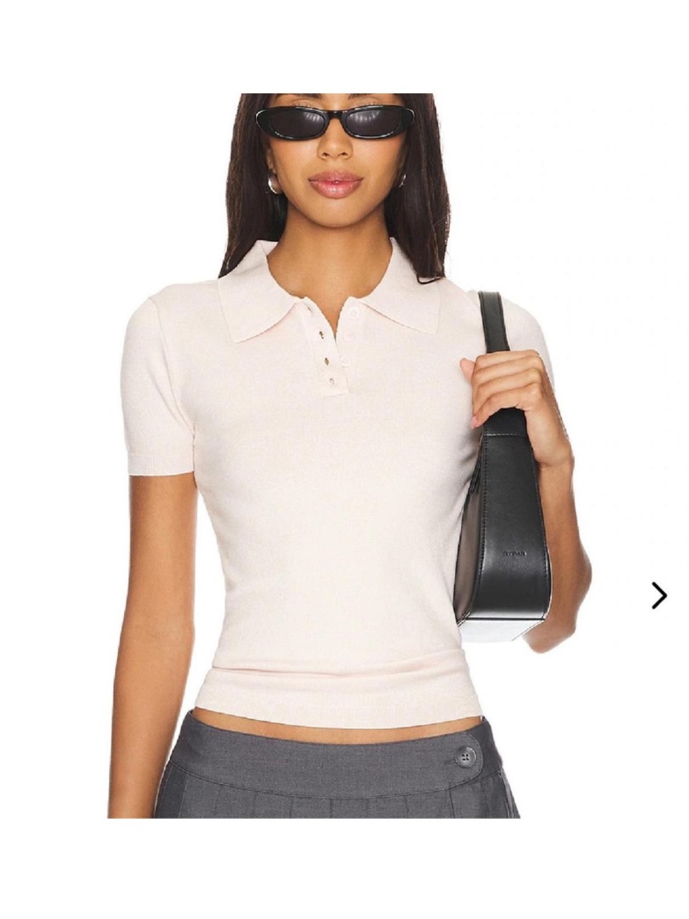 Lovers & Friends Candi polo top  pink